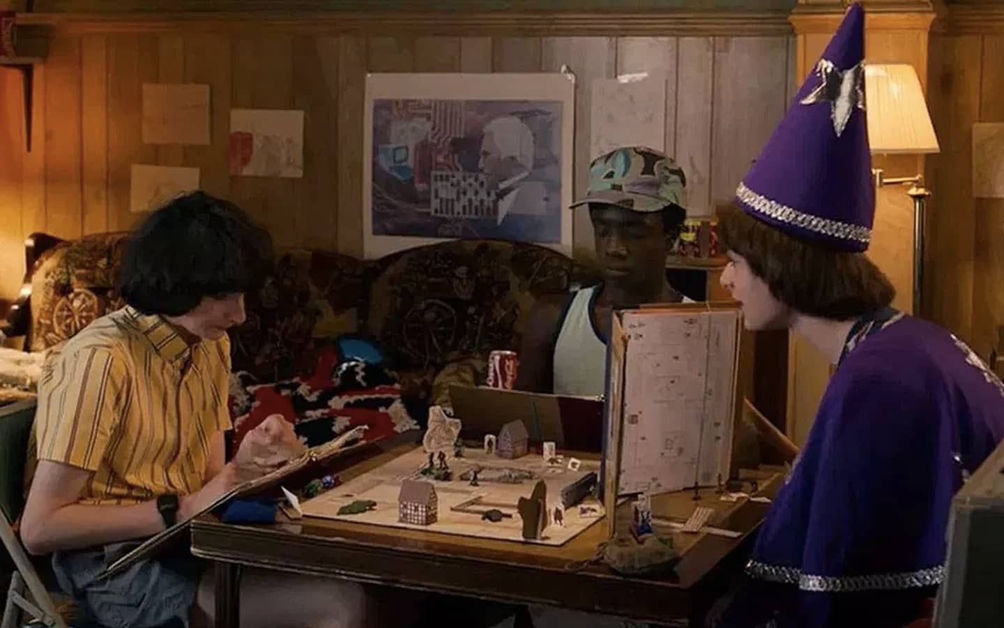 Stranger Things’ Will, Mike, and Lucas playing Dungeons and Dragons Stranger Things’ Will, Mike, and Lucas playing Dungeons and Dragons